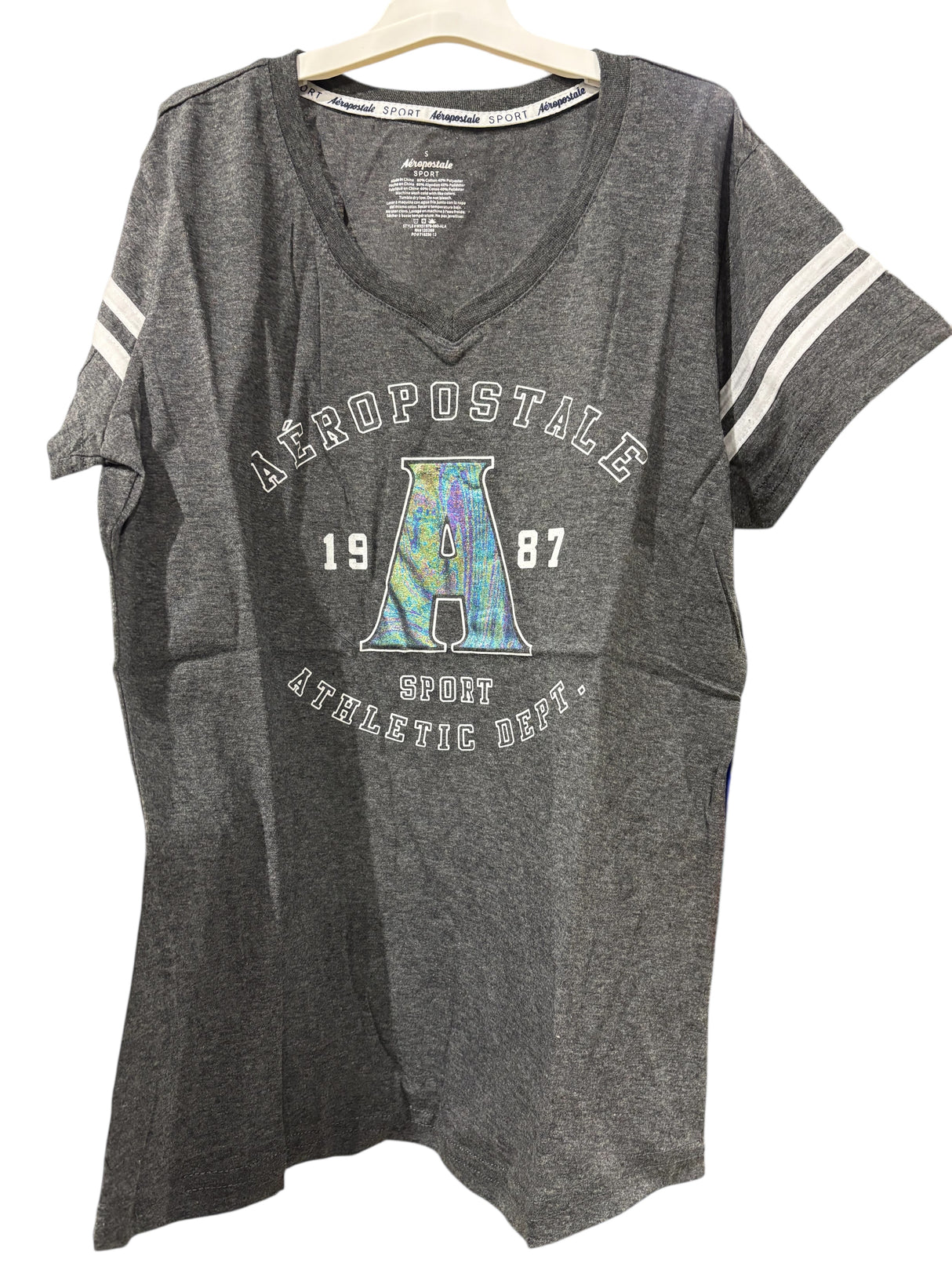 Aeropostale, Women's, Sport, T-Shirt, Grey