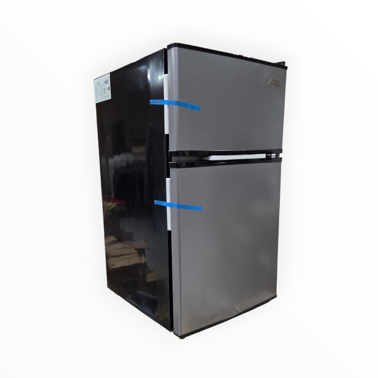 Arctic King 3.2 Cu ft Two Door Mini Fridge with Freezer, Stainless Steel, E-Star - IN STORE PICKUP ONLY