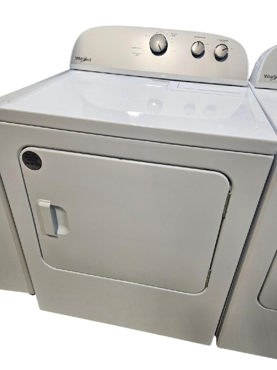Whirlpool 7 cu ft Electric Dryer White WED4815EW STORE PICKUP ONLY - Freeman Liquidators