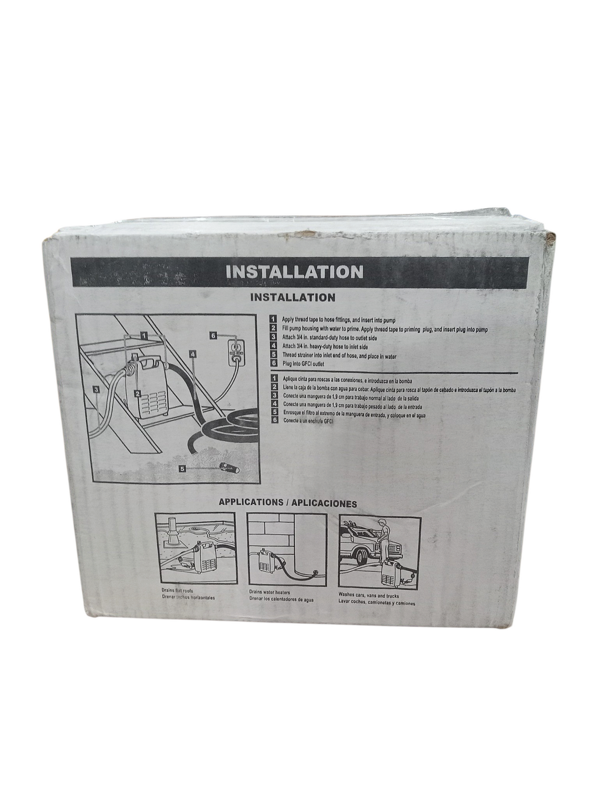 Wayne Cast Iron Portable Transfer Water Pump 1,450 GPH, 1/2 HP, 3/4in. Model Number PC4