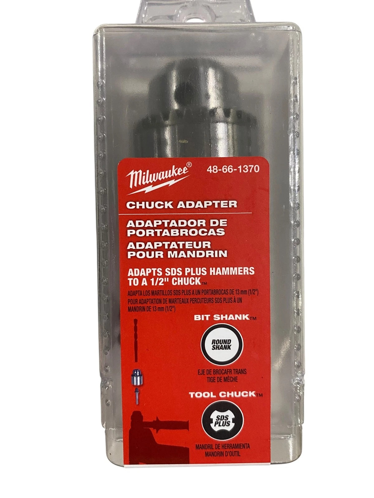 Milwaukee, SDS/Chuck Adapter Kit, 48-66-1370
