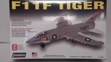 Lindberg F11F Tiger 1/48 Scale Model Kit #70504