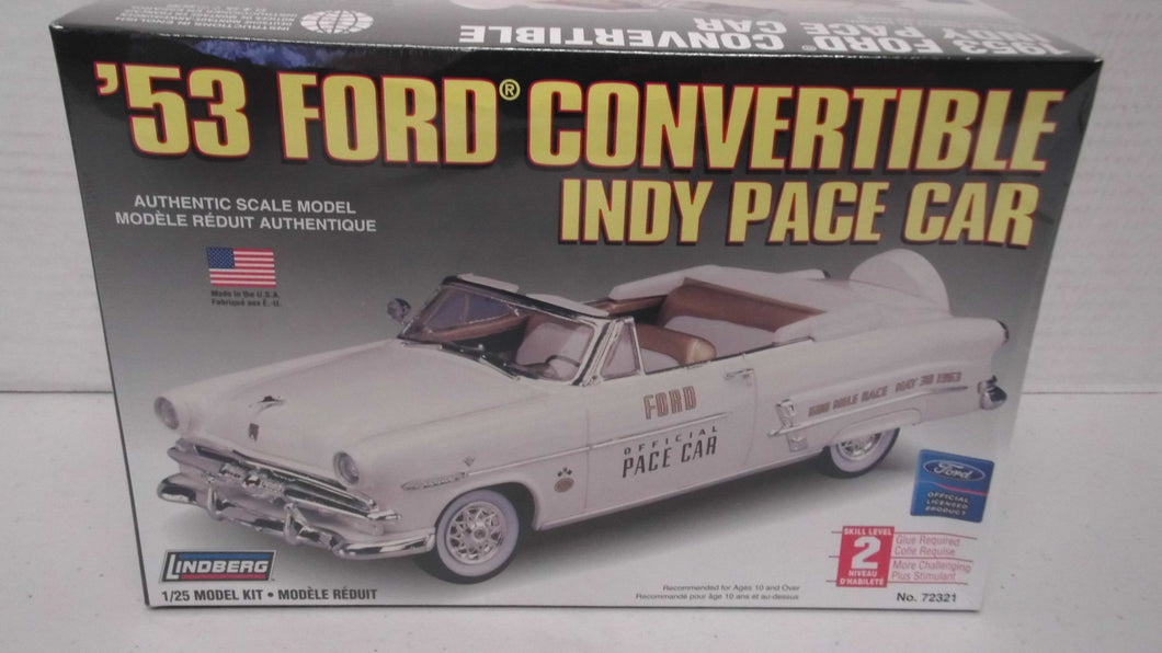 Lindberg 1953 Ford Indy Pace Car Convert 1/25 Scale Model Kit 72321