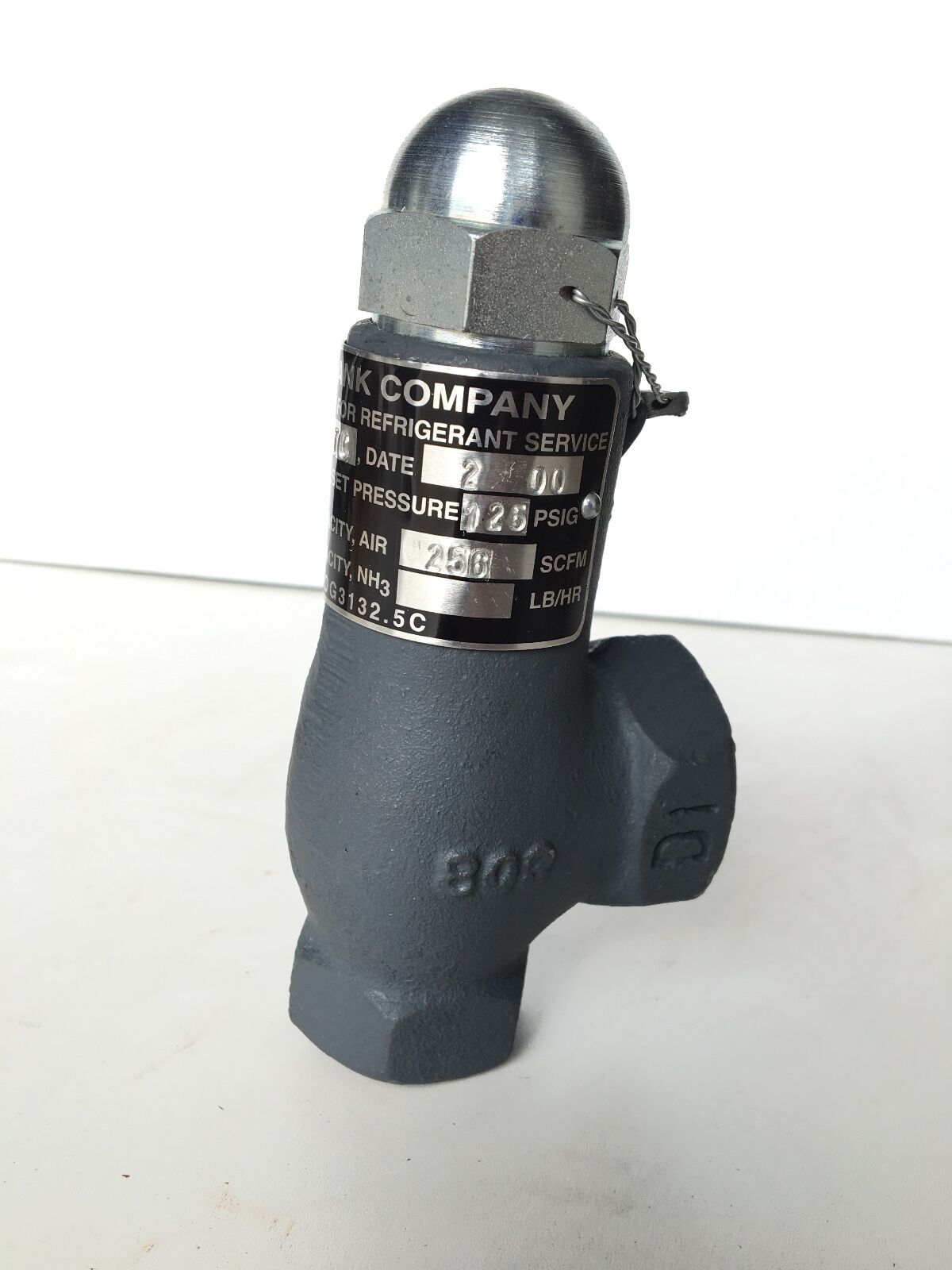 CYRUS SHANK COMPANY 803 RELIEF VALVE 1/2" INLET 125 PSIG *NEW* - FreemanLiquidators