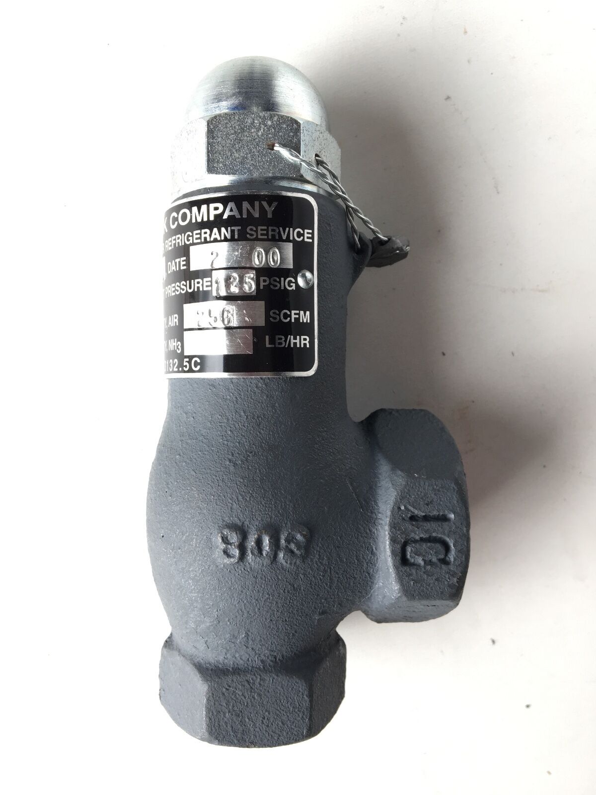 CYRUS SHANK COMPANY 803 RELIEF VALVE 1/2" INLET 125 PSIG *NEW* - FreemanLiquidators