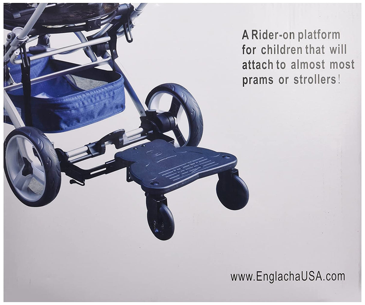 Englacha Easy Rider Trailer - Standing Platform - Quick and Easy to Use - Designed for Safety, Blue - FreemanLiquidators