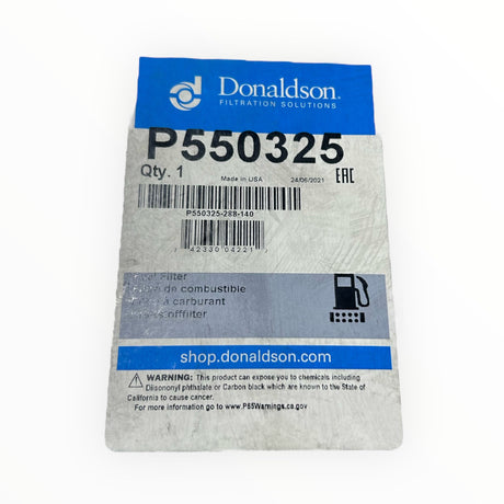 Donaldson, P550325, Spin On, Water Seperator, Fuel Filter - FreemanLiquidators - [product_description]