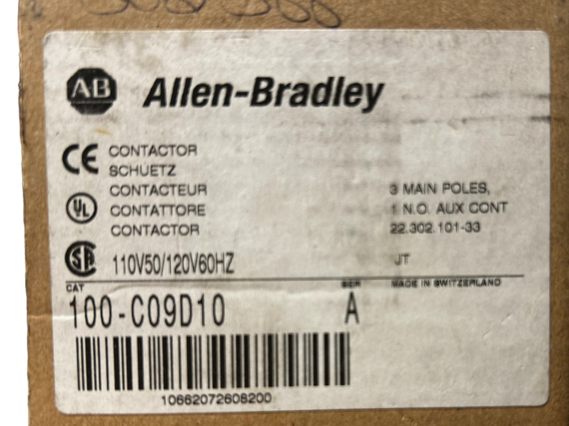 Allen Bradley 100S-C23D32C Safety Contactor, 23A - NEW IN BOX