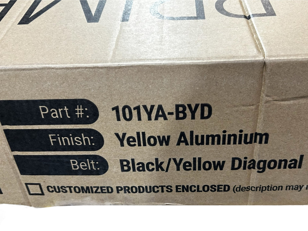 VISIONTRON, RETRACTA-BELT PRIME, 101YA-BYD, Belt: Aluminum, Yellow, 40 in Post Ht, Sloped, 2 Belts, 2 PK, YELLOW - FreemanLiquidators - [product_description]