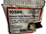 MARS, 10586, Direct Drive Blower Motor, 1/3HP- NEW IN BOX - FreemanLiquidators - [product_description]