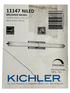 Kichler Lighting, 11147NILED, Independence LED 38 inch Brushed Nickel Linear Bath Large Wall Light, Large- New in Box - FreemanLiquidators - [product_description]
