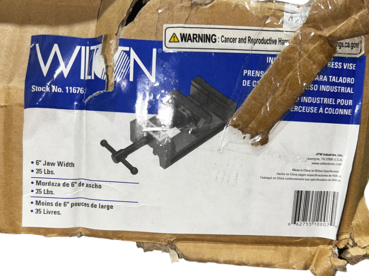 Wilton, 11676, Machine Vise, 6" Jaw Width - FreemanLiquidators - [product_description]