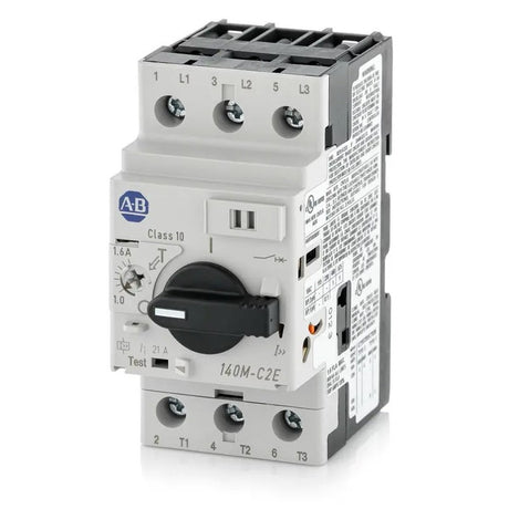 ALLEN-BRADLEY, 140M-C2E-B25, Breaker, Motor Protection, 2.5 Amp, C Frame, 3-Pole, DIN Rail Mount, 600 Volt AC - NEW NO BOX - FreemanLiquidators - [product_description]