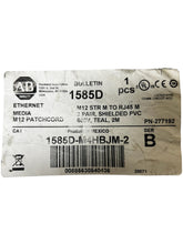 Load image into Gallery viewer, ALLEN-BRADLEY, 1585D-M4HBJM-2, M12 STRIGHT MALE, ETHRENET CABLE - NEW IN ORIGINAL PACKAGING - FreemanLiquidators - [product_description]
