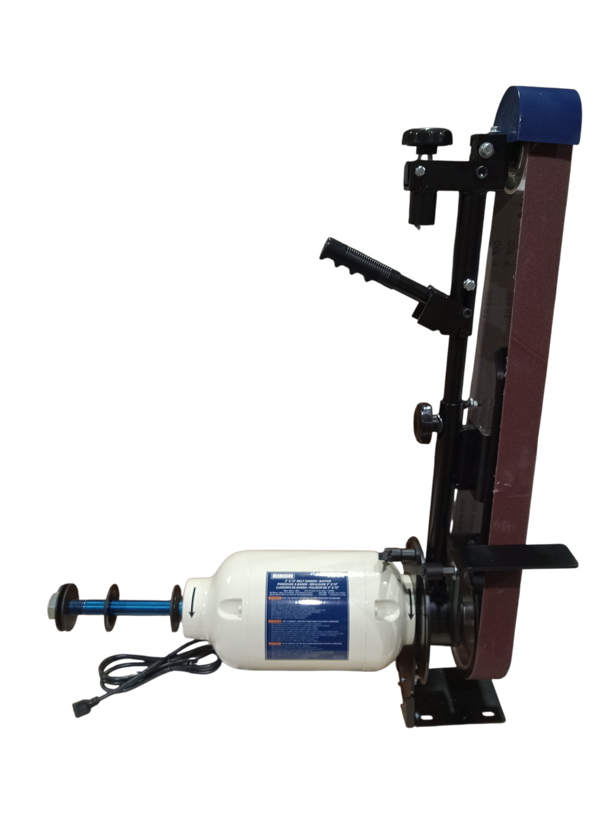 RIKON 2"x72" Knife Belt Sander/Buffer | Excellent for a wide variety of applications including sanding, grinding and making knives with 1 HP Motor and Adjustable Sanding Belt Arm (B09HRD5BQM)