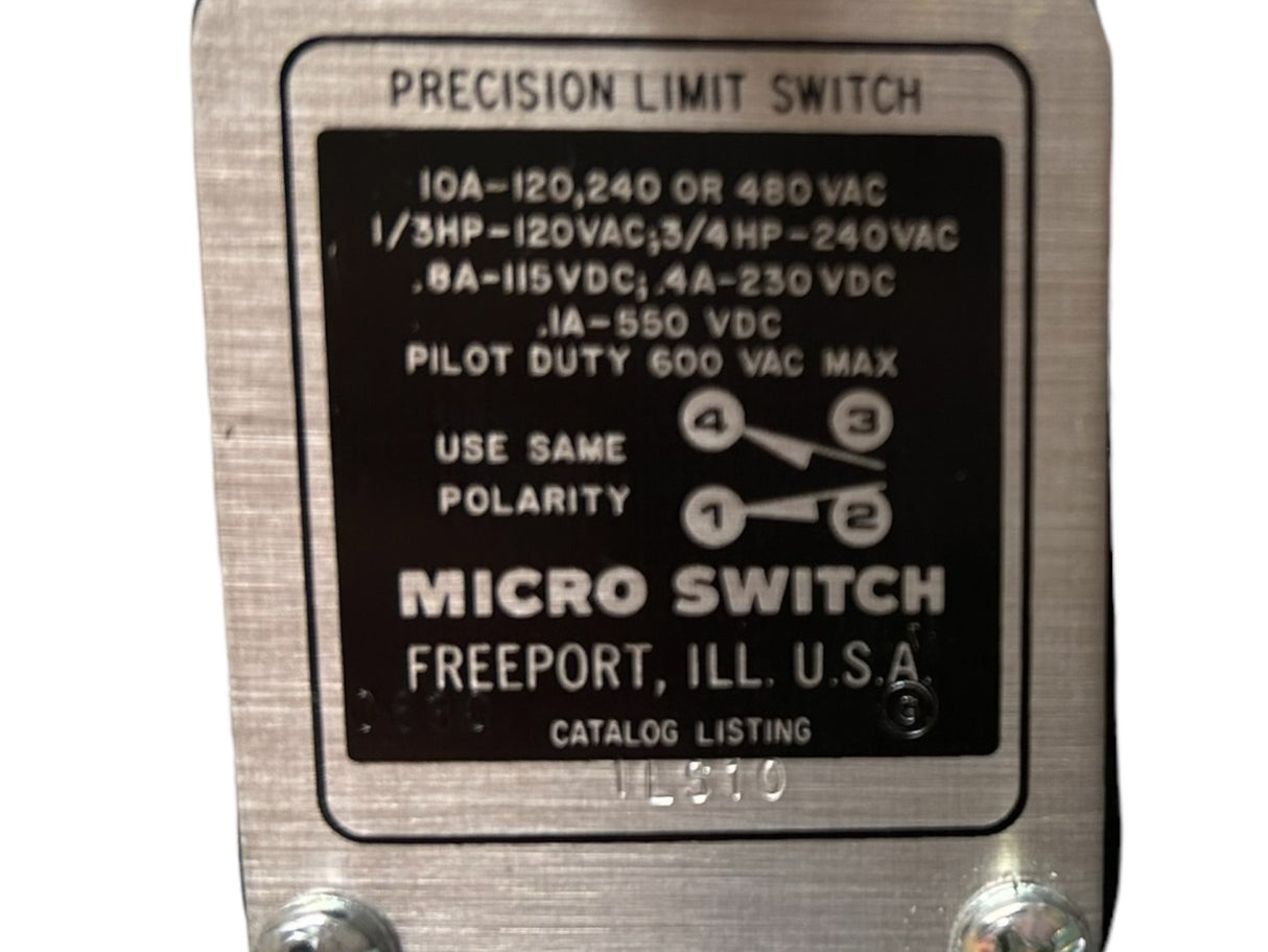 HONEYWELL MICRO SWITCH, 1LS10, Limit Switch, Adjustable Rod, Rotary, 1NC/1NO, 10A @ 480V AC - NEW NO BOX - FreemanLiquidators - [product_description]