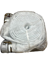 Load image into Gallery viewer, Water Discharge Hose, 4 in Hose Inside Dia., 50 ft Hose Lg, 125 psi, White, 4 in x 4 in Fitting Size - FreemanLiquidators - [product_description]

