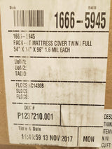 20 Pack Case of PACK-IT MATTRESS BAG COVER TWIN / DOUBLE 54" X 14" X 96" 1.6 MIL - FreemanLiquidators