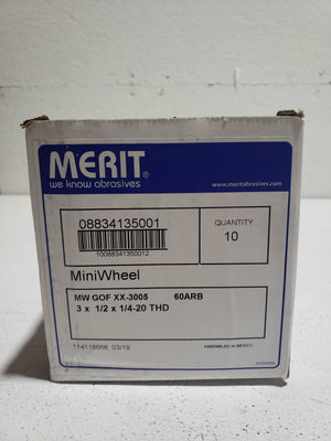 (10 PACK) Merit Mini Wheel - MW GOF XX-3005 60ARB - FreemanLiquidators