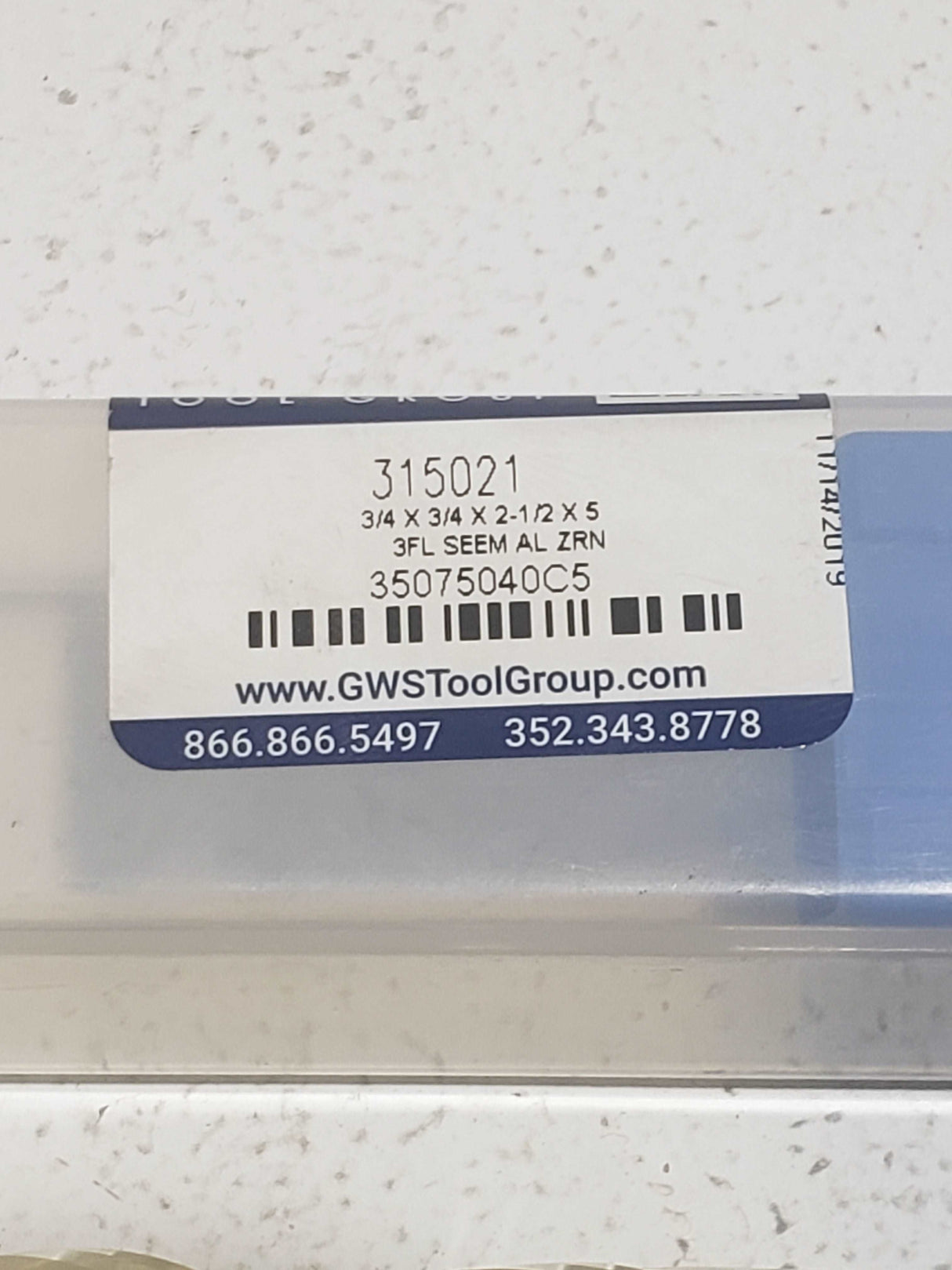 2030 Series Performance Tool Mill End Drill 3/4 3FL CARBIDE #315021   35075040C5 - FreemanLiquidators