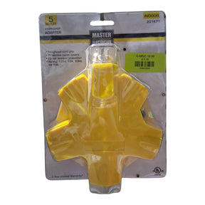 KAB ENTERPRISE CT-043 ME ME YEL 5Out Ind Adapter, Yellow - Image 1