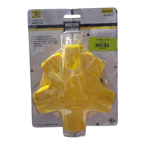 KAB ENTERPRISE CT-043 ME ME YEL 5Out Ind Adapter, Yellow - Image 1