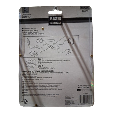 KAB ENTERPRISE CT-043 ME ME YEL 5Out Ind Adapter, Yellow - Image 2