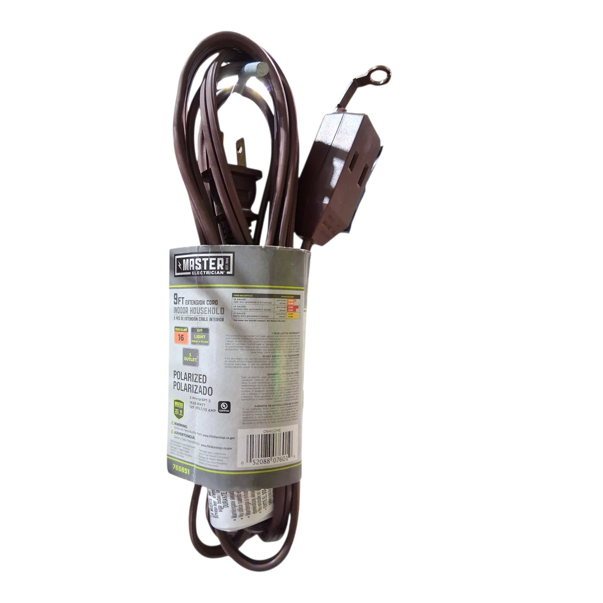 Master Electrician 9ft Indoor Houshold Extension Cord - Image 2