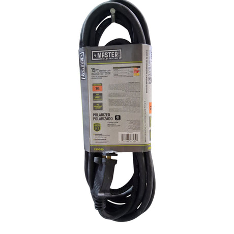 HWGB Master Electrician 02210ME 15 ft. Black Round Vinyl Extension Cord - Image 2