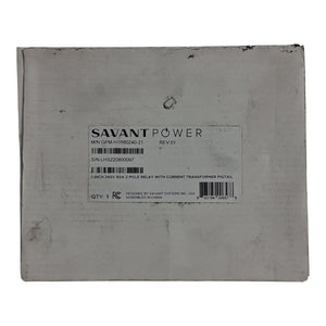 SAVANT 1" 240V 6A 2 POLE RELAY W/ CURRENT TRANSFORMER PIGTAIL GPM-H1R60240-21 - Image 1