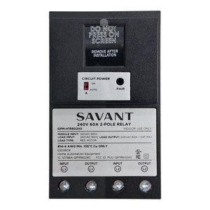 SAVANT 1" 240V 6A 2 POLE RELAY W/ CURRENT TRANSFORMER PIGTAIL GPM-H1R60240-21 - Image 2
