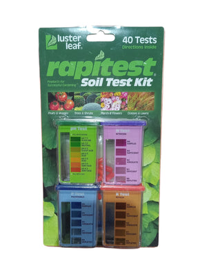 Luster Leaf 1601 Rapitest Test Kit for Soil pH, Nitrogen, Phosphorous and Potash, 1 Pack - Image 1