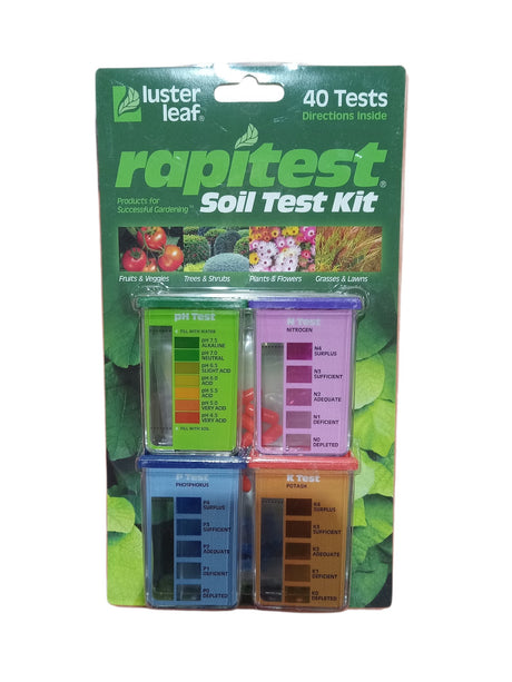 Luster Leaf 1601 Rapitest Test Kit for Soil pH, Nitrogen, Phosphorous and Potash, 1 Pack - Image 1