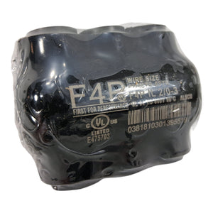 F4P IL2/0‑3 — 2/0 AWG 3‑Port Dual‑Entry UV‑Black Aluminum Lug - Image 2