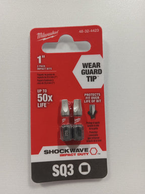 MILWAUKEE ELEC TOOL 48-32-4423 1" #3 SQ Insert Bit (2 Pack) - Image 1