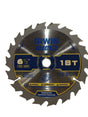 Irwin 24020 Marathon Saw Blade  C3 Carbide-Tip  18-Tooth x 6-1/2-In. - Quantity 10 - Image 1
