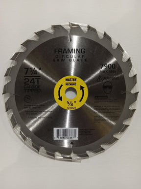 Disston 694374 7.25 in. Master Mechanic Circular Saw Blade  24 Tooth - Image 1