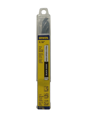 Irwin Tools 91136 9/16-Inch Black Oxide 118-Degree Silver and Deming, Pack of 1 - Image 1
