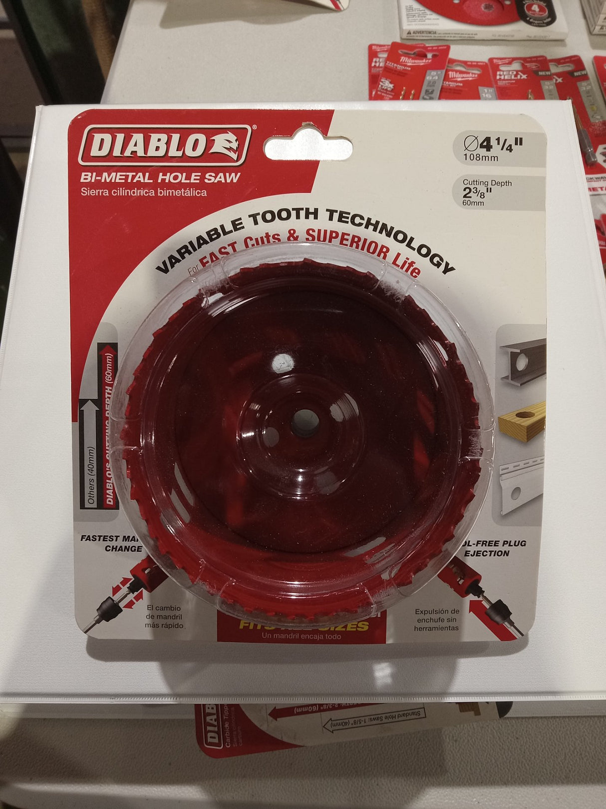 Freud DHS4250 4-1/4x2-3/8 Hole Saw - Quantity 5 - Image 1