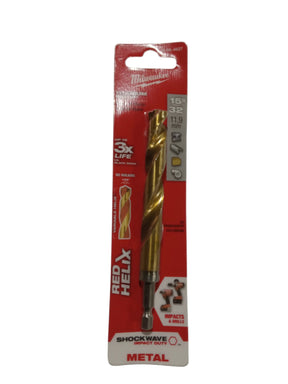 Milwaukee Tool 15/32  SHOCKWAVE RED HELIX Titanium Drill Bit - Image 1