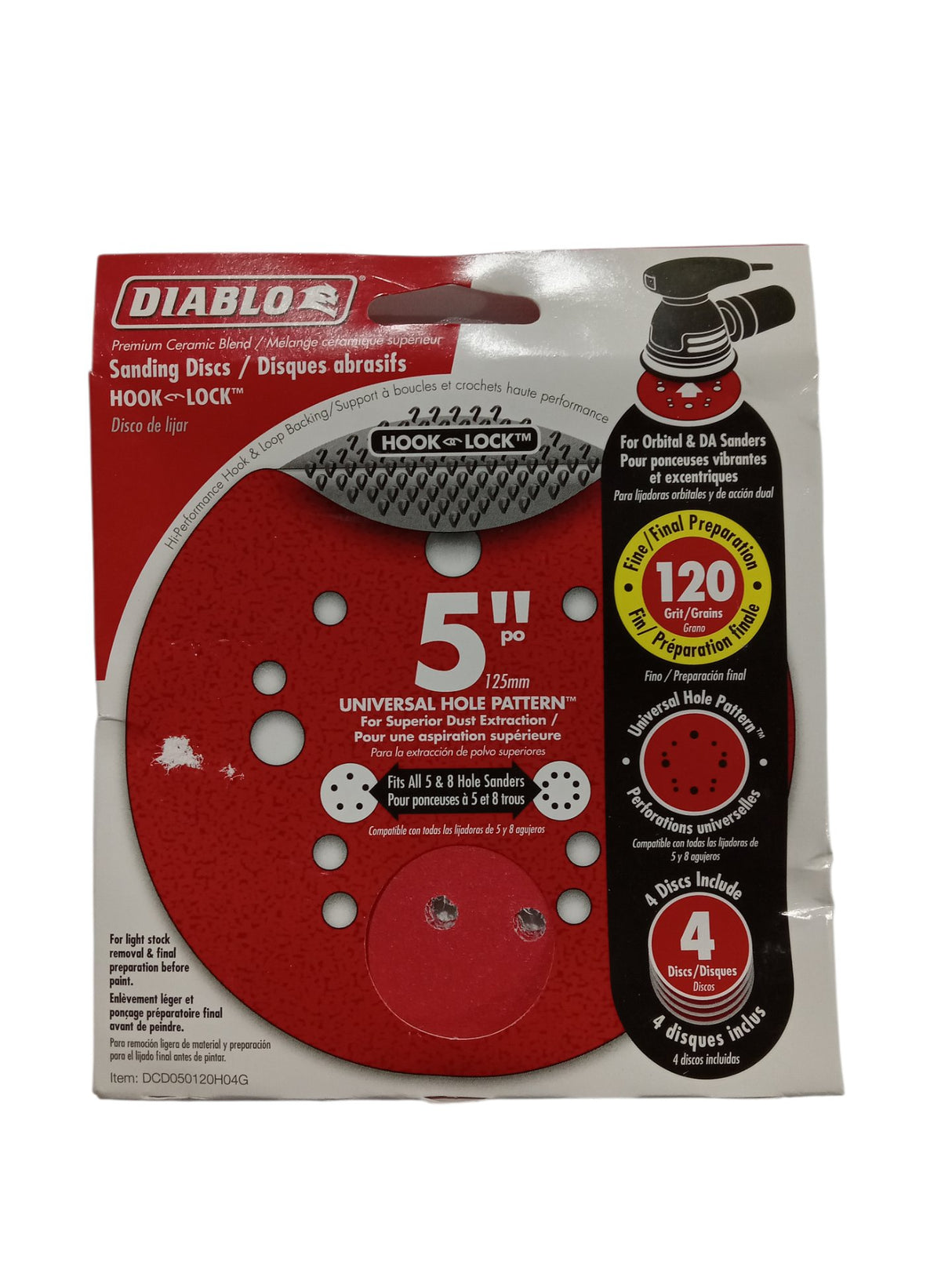 Freud DCD050120H04G Random Orbit Sanding Disc, 5" - Image 1