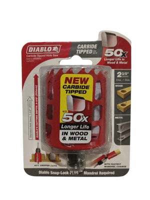 Freud Lit 2-3/8 (60MM) Carbide GP HOLESAW, DHS2375CT - Image 1