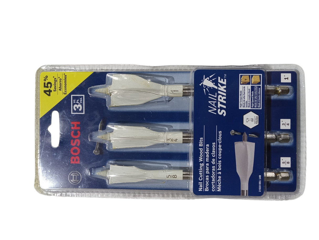 Bosch NS5003 3 pc. Nail Strike Wood-Boring Spade Bit Set - Image 1