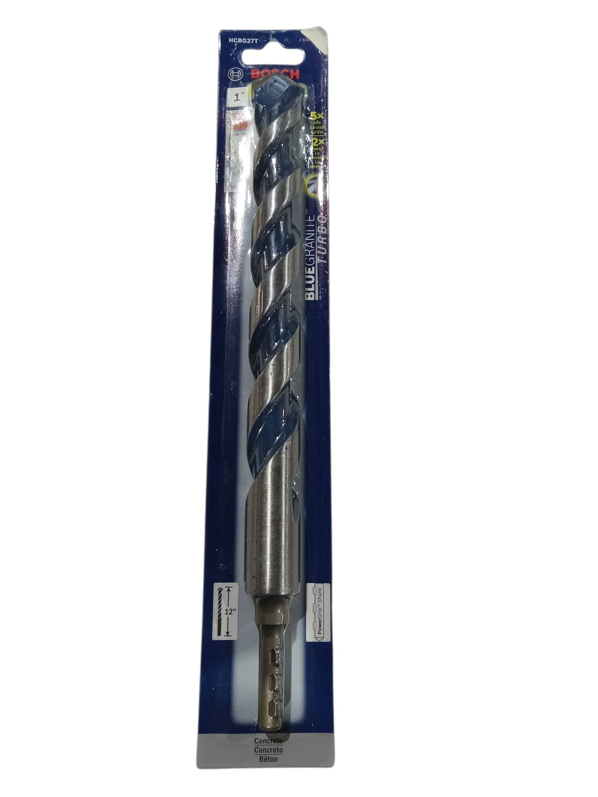Bosch HCBG27T 1" X 12" Blue Granite™ Carbide Hammer Drill Bit - Image 1