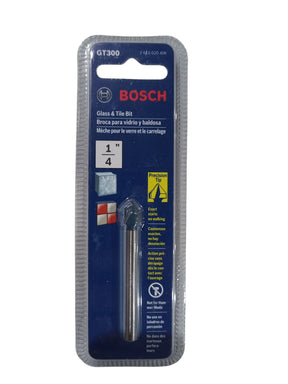 Bosch GT300 1/4inch Carbide Tipped Glass, Ceramic and Tile Drill Bit,Blue - Image 1