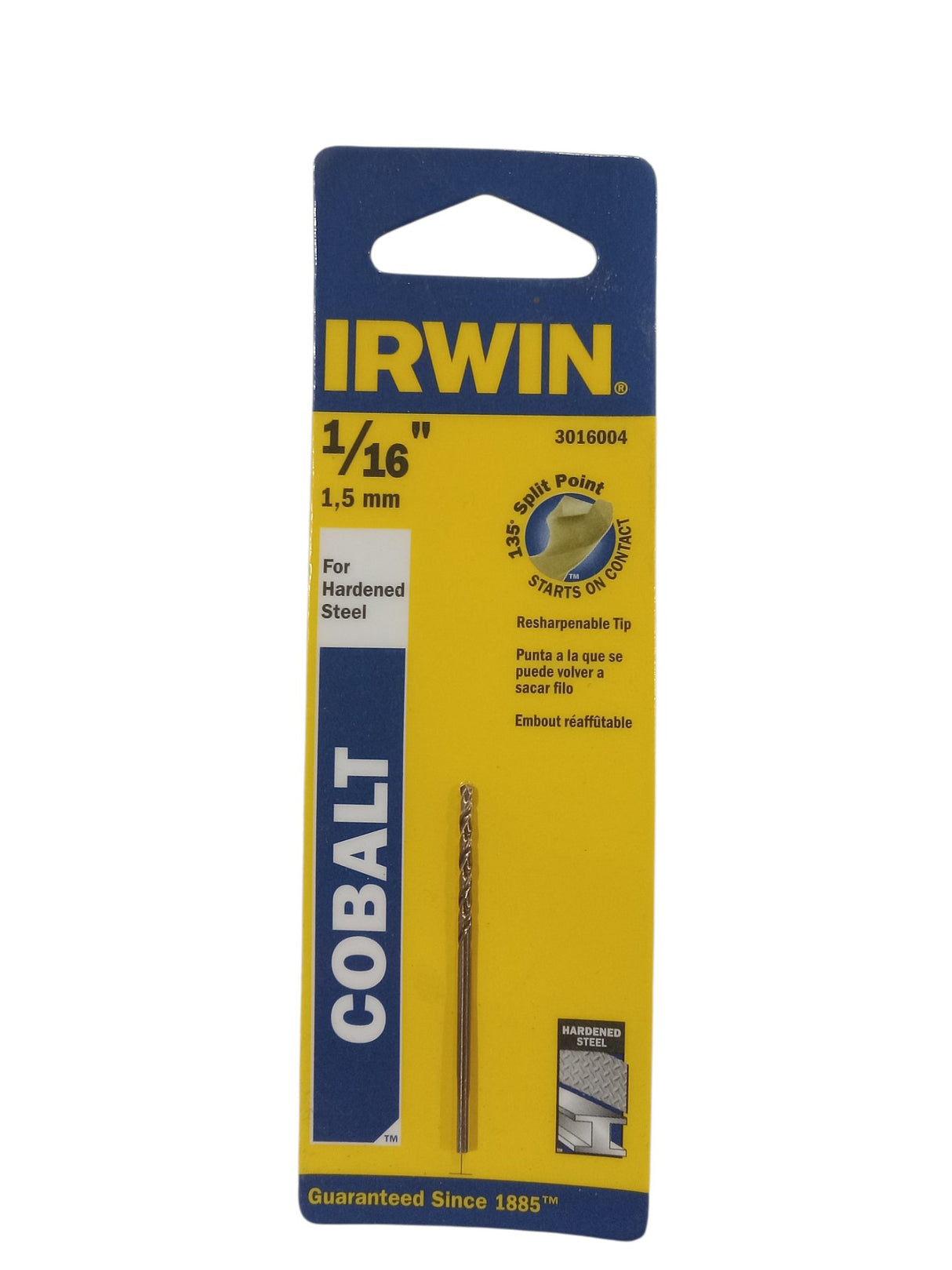 IRWIN HANSON Hanson 1/16 COBALT ALLOY STEEL - Image 1