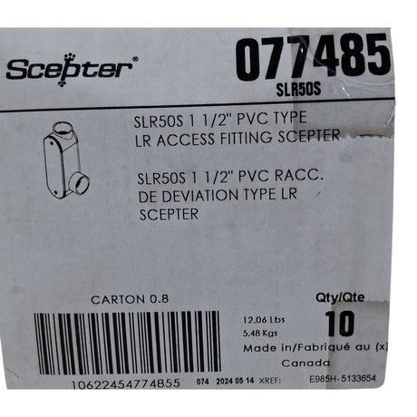 Scepter 077485 — SLR50S 1.5" PVC Type LR Access Fitting - Image 4