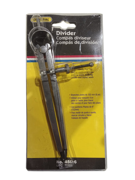 General Tools 450-6 Flat Leg Divider  6-Inches - Image 1