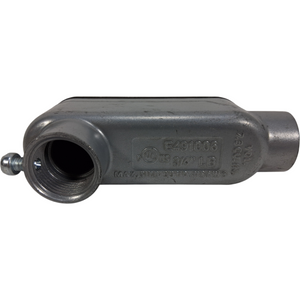 E491006 — ¾" LB Conduit Body Cover (PVC) with Screw Holes - Image 2