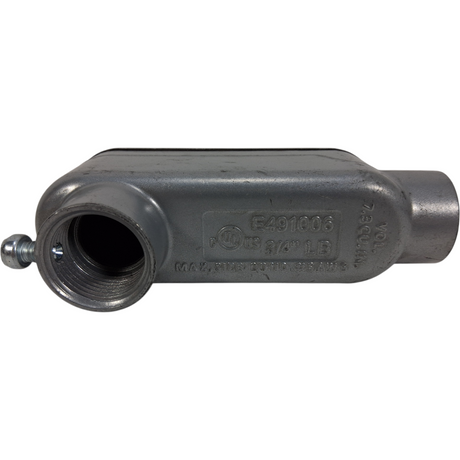 E491006 — ¾" LB Conduit Body Cover (PVC) with Screw Holes - Image 2